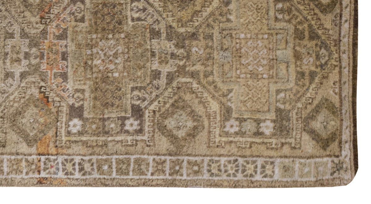 Vintage Large Rug, Oushak Area Rug, 4'6" x 10'2" feet 137 x 310 cm
