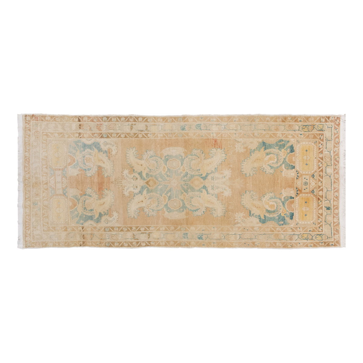 Vintage Large Rug, Oushak Area Rug, 4'7" x 11'3" feet 140 x 342 cm
