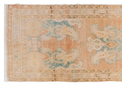 Vintage Large Rug, Oushak Area Rug, 4'7" x 11'3" feet 140 x 342 cm