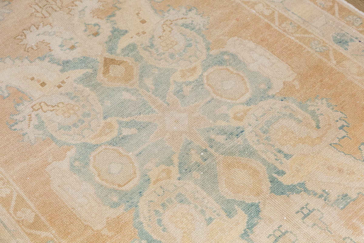 Vintage Large Rug, Oushak Area Rug, 4'7" x 11'3" feet 140 x 342 cm