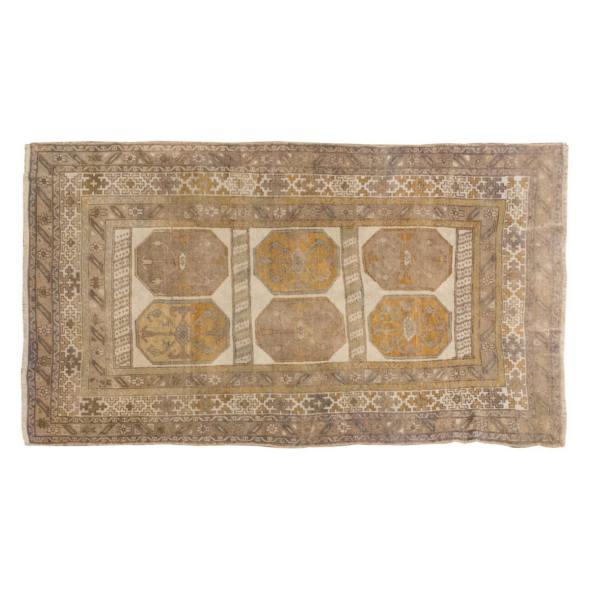 Vintage Large Rug, Oushak Area Rug, 4'8" x 7'10" feet 142 x 238 cm