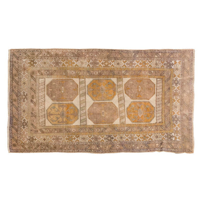 Vintage Large Rug, Oushak Area Rug, 4'8" x 7'10" feet 142 x 238 cm