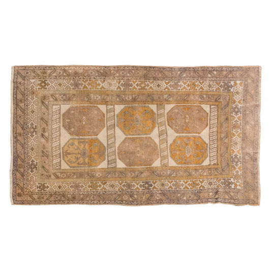 Vintage Large Rug, Oushak Area Rug, 4'8" x 7'10" feet 142 x 238 cm