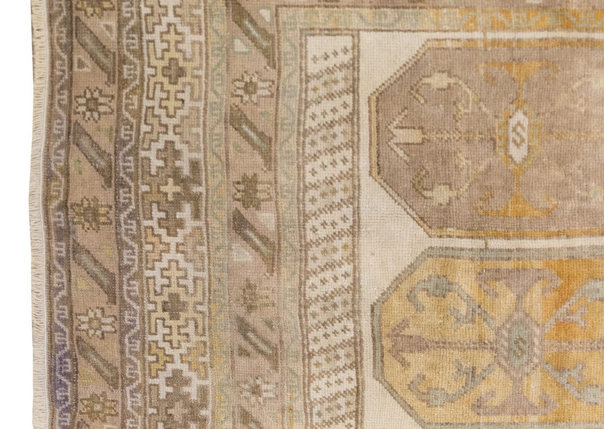 Vintage Large Rug, Oushak Area Rug, 4'8" x 7'10" feet 142 x 238 cm