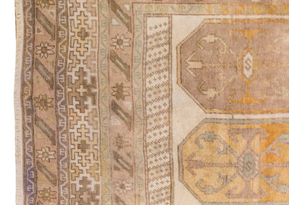 Vintage Large Rug, Oushak Area Rug, 4'8" x 7'10" feet 142 x 238 cm
