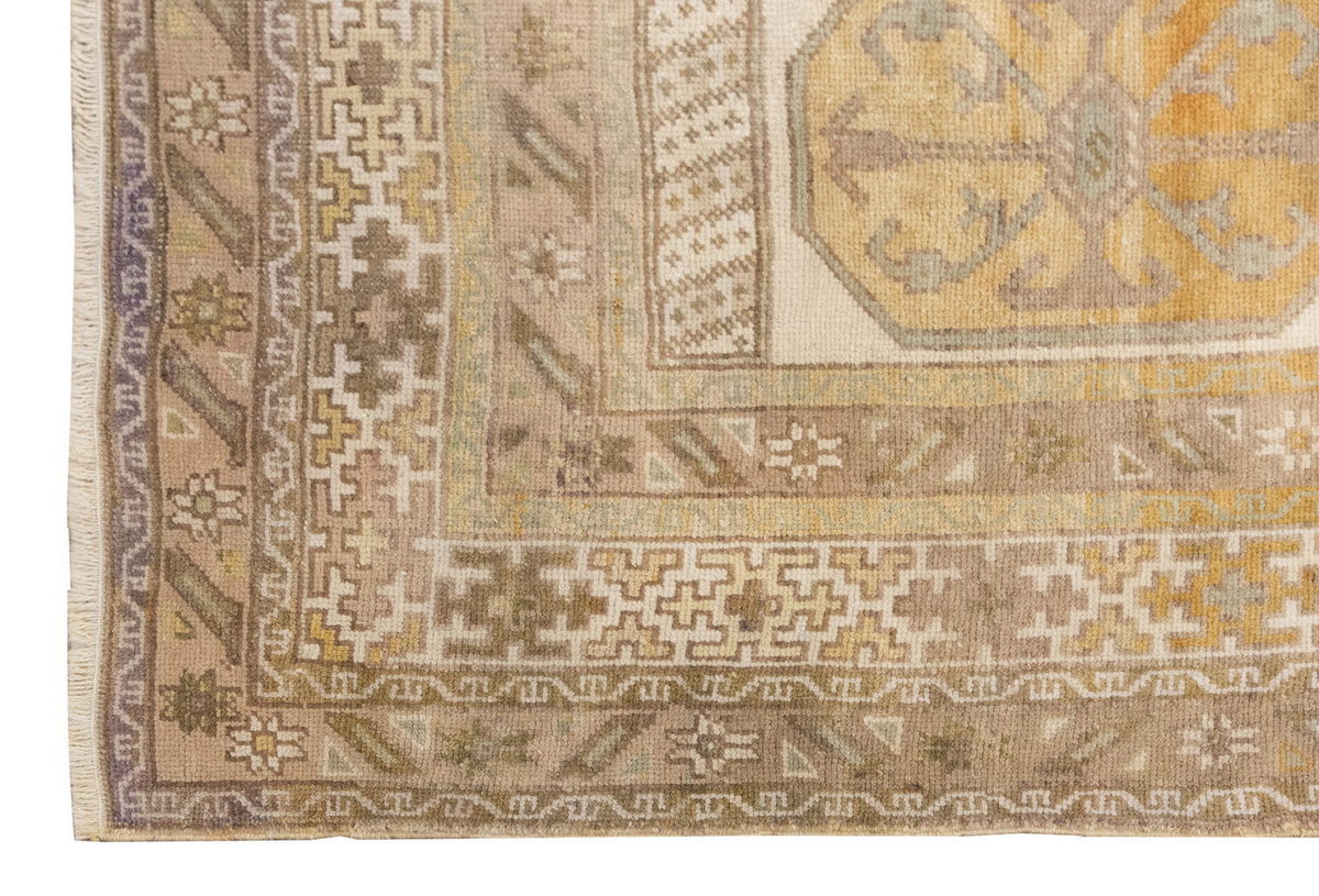 Vintage Large Rug, Oushak Area Rug, 4'8" x 7'10" feet 142 x 238 cm