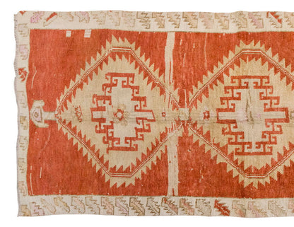 Vintage Large Rug, Oushak Area Rug, 4'9" x 12'6" feet 145 x 380 cm