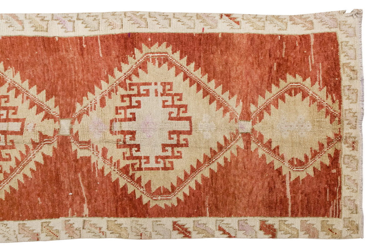 Vintage Large Rug, Oushak Area Rug, 4'9" x 12'6" feet 145 x 380 cm