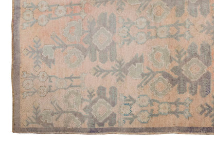 Vintage Large Rug, Oushak Area Rug, 5'1" x 11'9" feet 154 x 357 cm