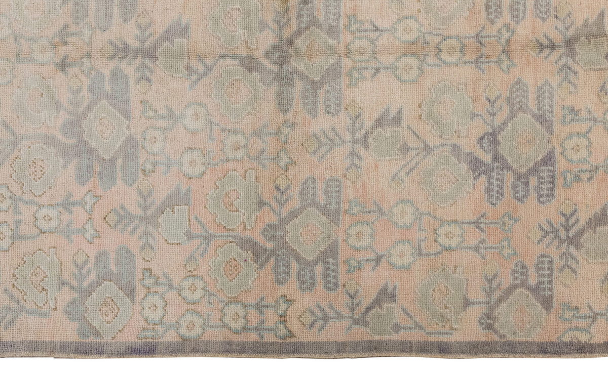 Vintage Large Rug, Oushak Area Rug, 5'1" x 11'9" feet 154 x 357 cm