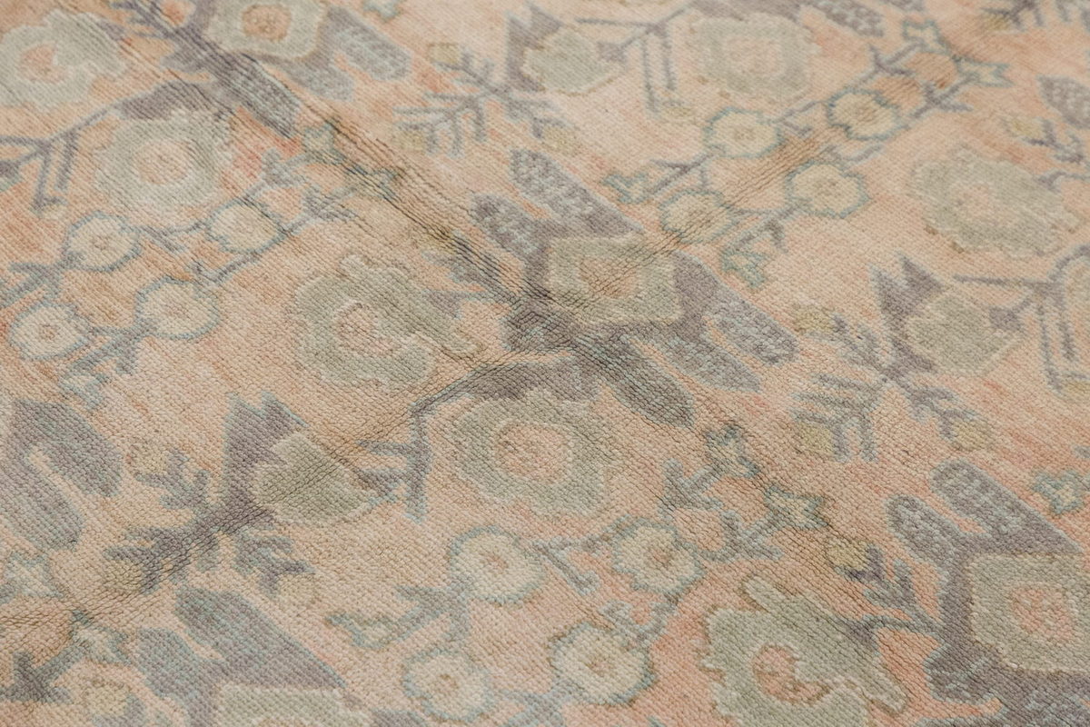 Vintage Large Rug, Oushak Area Rug, 5'1" x 11'9" feet 154 x 357 cm