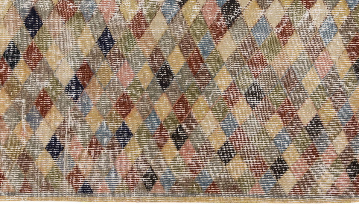 Vintage Large Rug, Oushak Area Rug, 5'2" x 7'3" feet 157 x 222 cm
