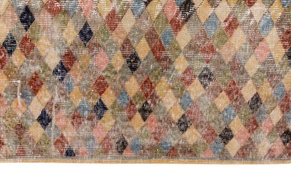 Vintage Large Rug, Oushak Area Rug, 5'2" x 7'3" feet 157 x 222 cm