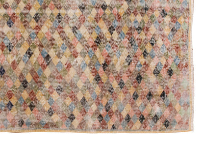Vintage Large Rug, Oushak Area Rug, 5'2" x 7'3" feet 157 x 222 cm