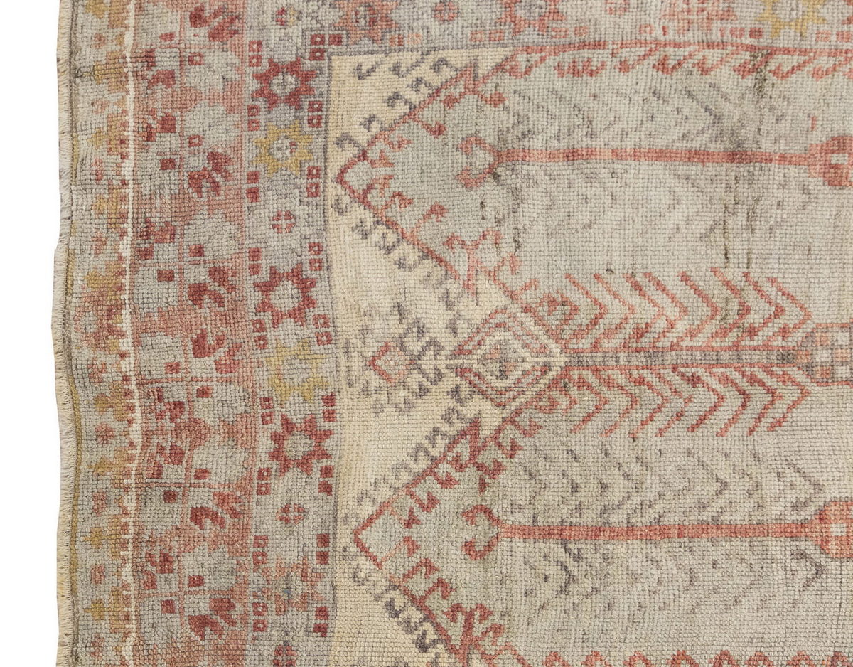 Vintage Large Rug, Oushak Area Rug, 5'4" x 12'3" feet 162 x 374 cm