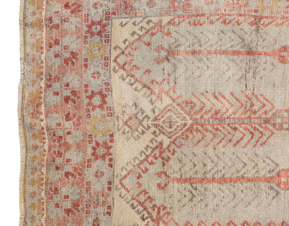 Vintage Large Rug, Oushak Area Rug, 5'4" x 12'3" feet 162 x 374 cm