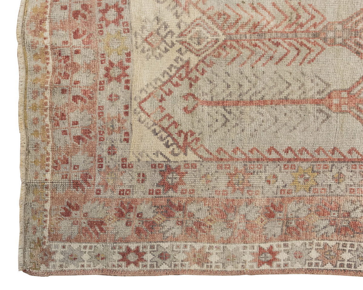 Vintage Large Rug, Oushak Area Rug, 5'4" x 12'3" feet 162 x 374 cm