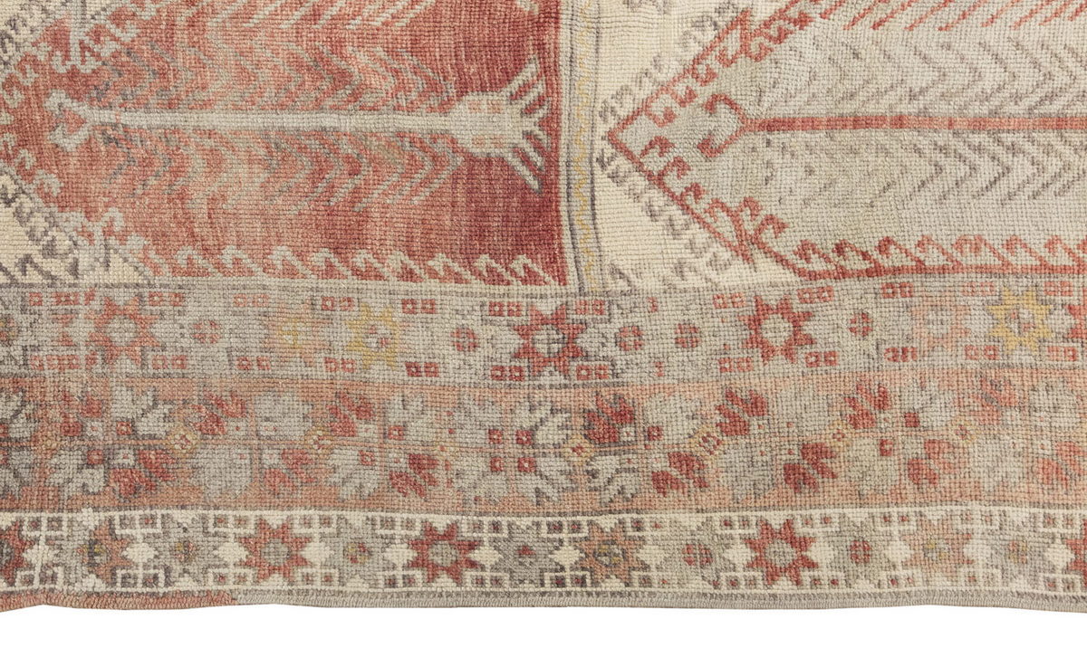 Vintage Large Rug, Oushak Area Rug, 5'4" x 12'3" feet 162 x 374 cm