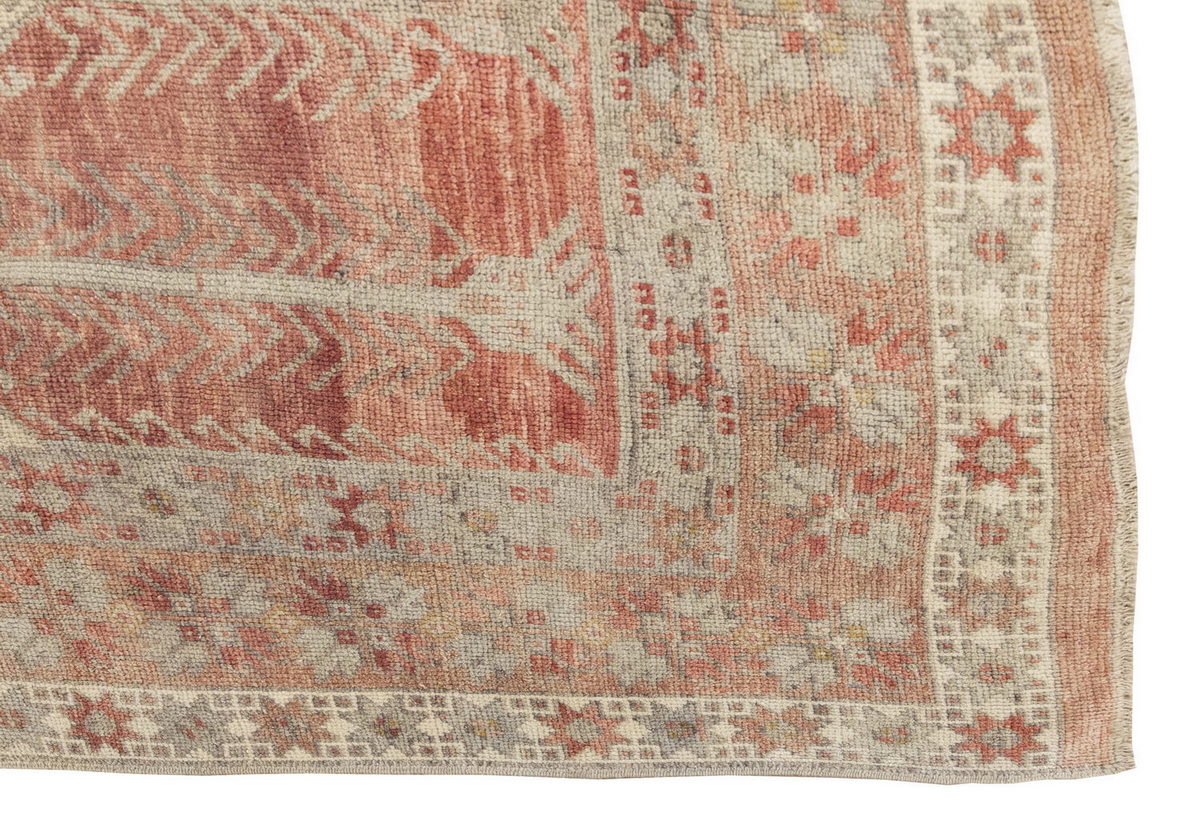 Vintage Large Rug, Oushak Area Rug, 5'4" x 12'3" feet 162 x 374 cm
