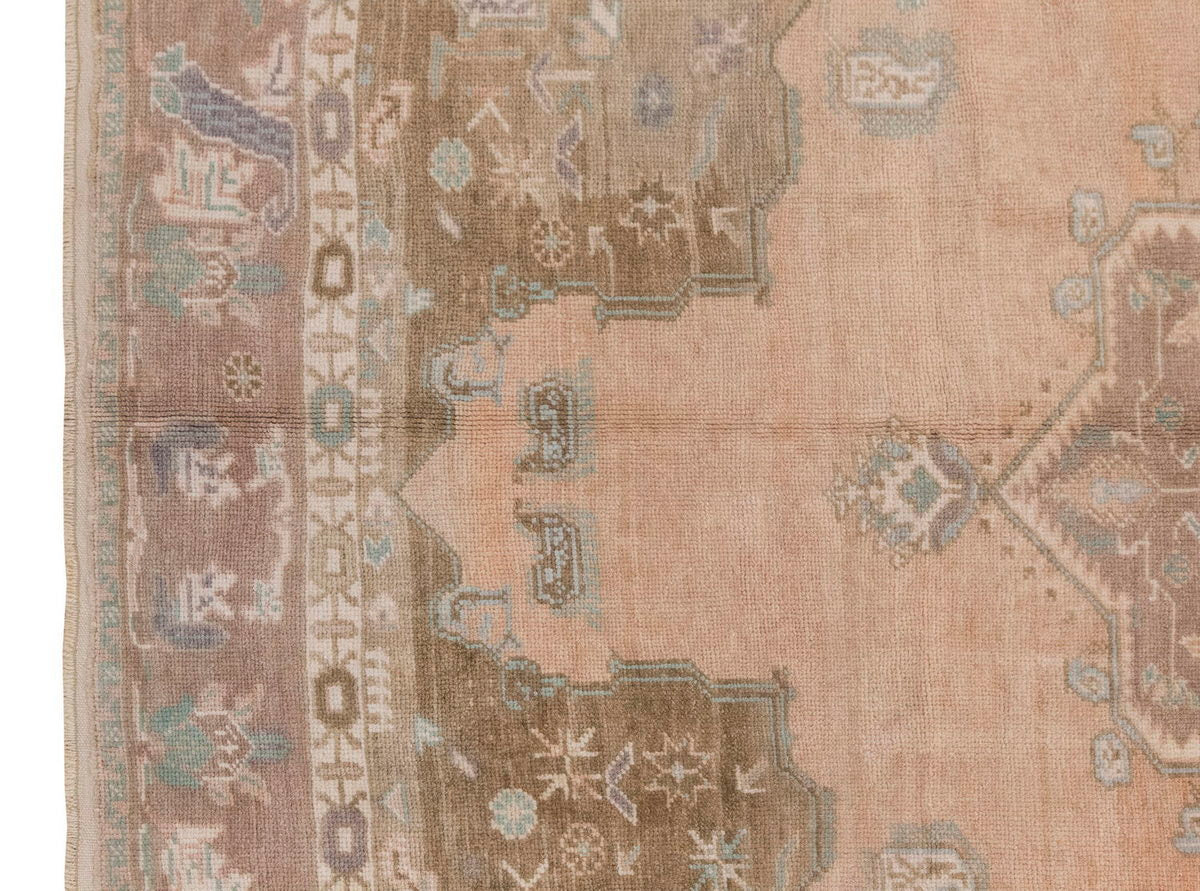 Vintage Large Rug, Oushak Area Rug, 5'6" x 8'8" feet 167 x 265 cm