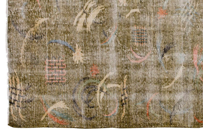 Vintage Large Rug, Oushak Area Rug, 6'1" x 9 feet 186 x 275 cm
