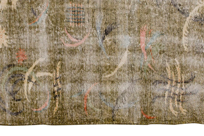 Vintage Large Rug, Oushak Area Rug, 6'1" x 9 feet 186 x 275 cm
