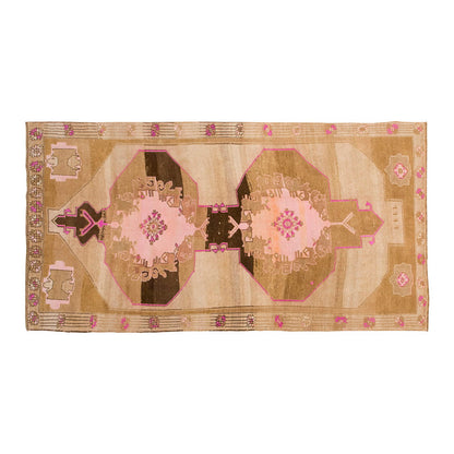 Vintage Large Rug, Oushak Area Rug, 6'11" x 12'10" feet 210 x 392 cm