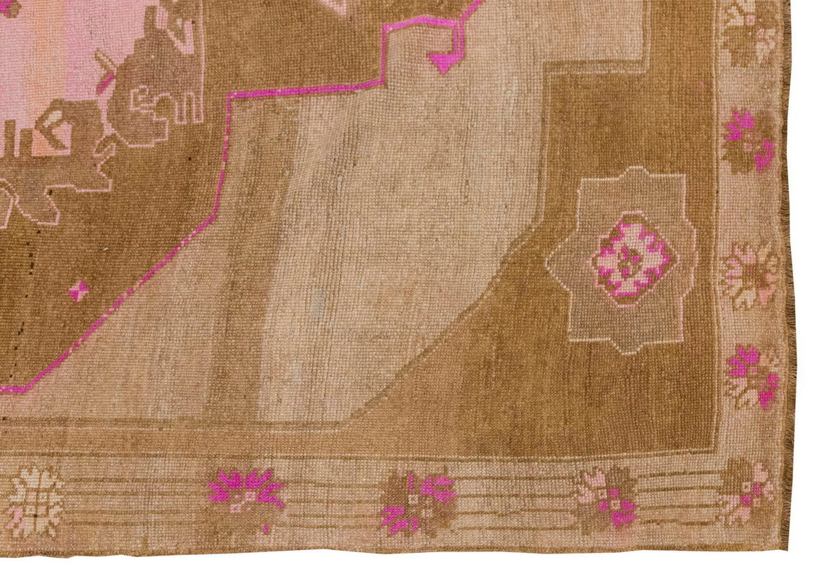 Vintage Large Rug, Oushak Area Rug, 6'11" x 12'10" feet 210 x 392 cm