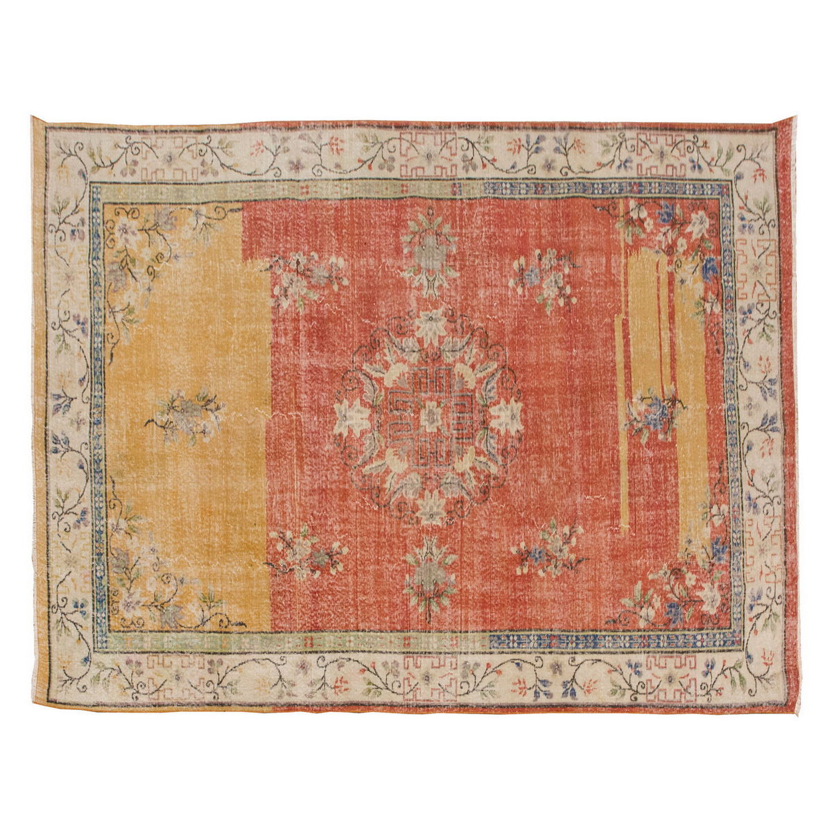 Vintage Large Rug, Oushak Area Rug, 6'11" x 9'10" feet 210 x 300 cm