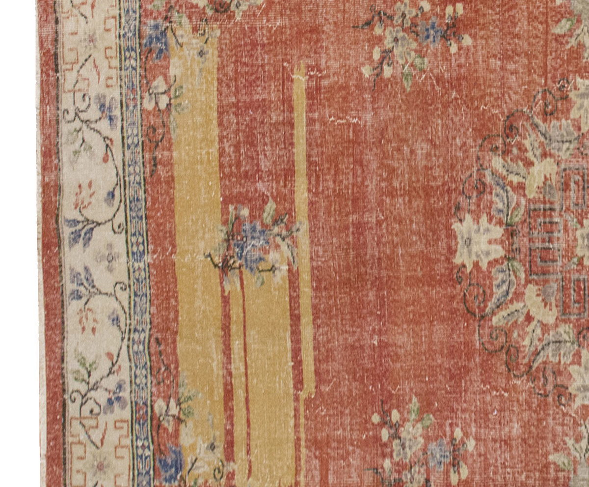 Vintage Large Rug, Oushak Area Rug, 6'11" x 9'10" feet 210 x 300 cm