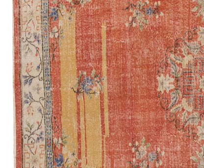 Vintage Large Rug, Oushak Area Rug, 6'11" x 9'10" feet 210 x 300 cm