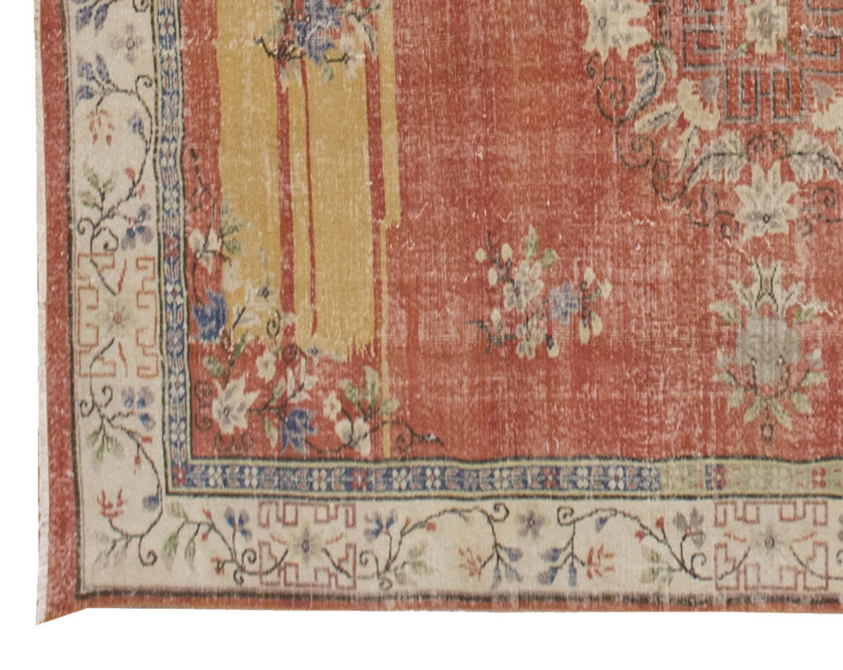 Vintage Large Rug, Oushak Area Rug, 6'11" x 9'10" feet 210 x 300 cm