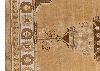 Vintage Large Rug, Oushak Area Rug, 6'3" x 10'10" feet 190 x 330 cm