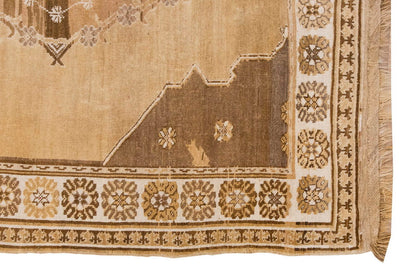 Vintage Large Rug, Oushak Area Rug, 6'3" x 10'10" feet 190 x 330 cm