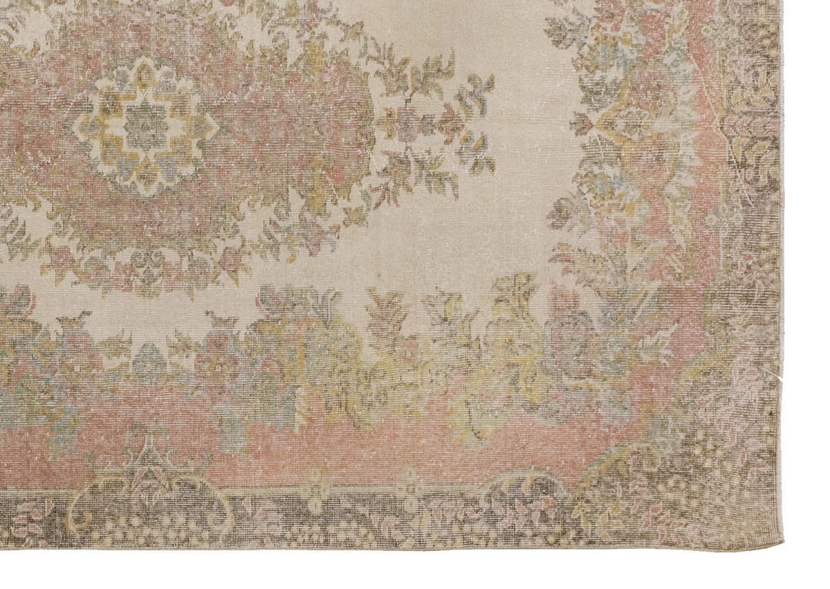 Vintage Large Rug, Oushak Area Rug, 6 x 9'6" feet 184 x 290 cm