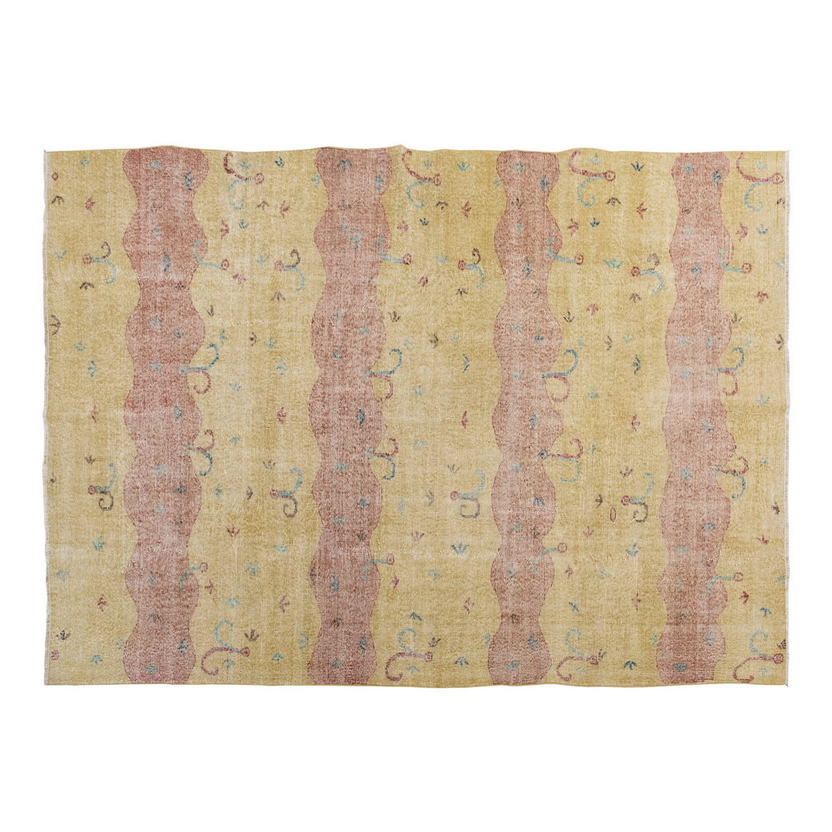 Vintage Large Rug, Oushak Area Rug, 7'2" x 10'3" feet 219 x 312 cm