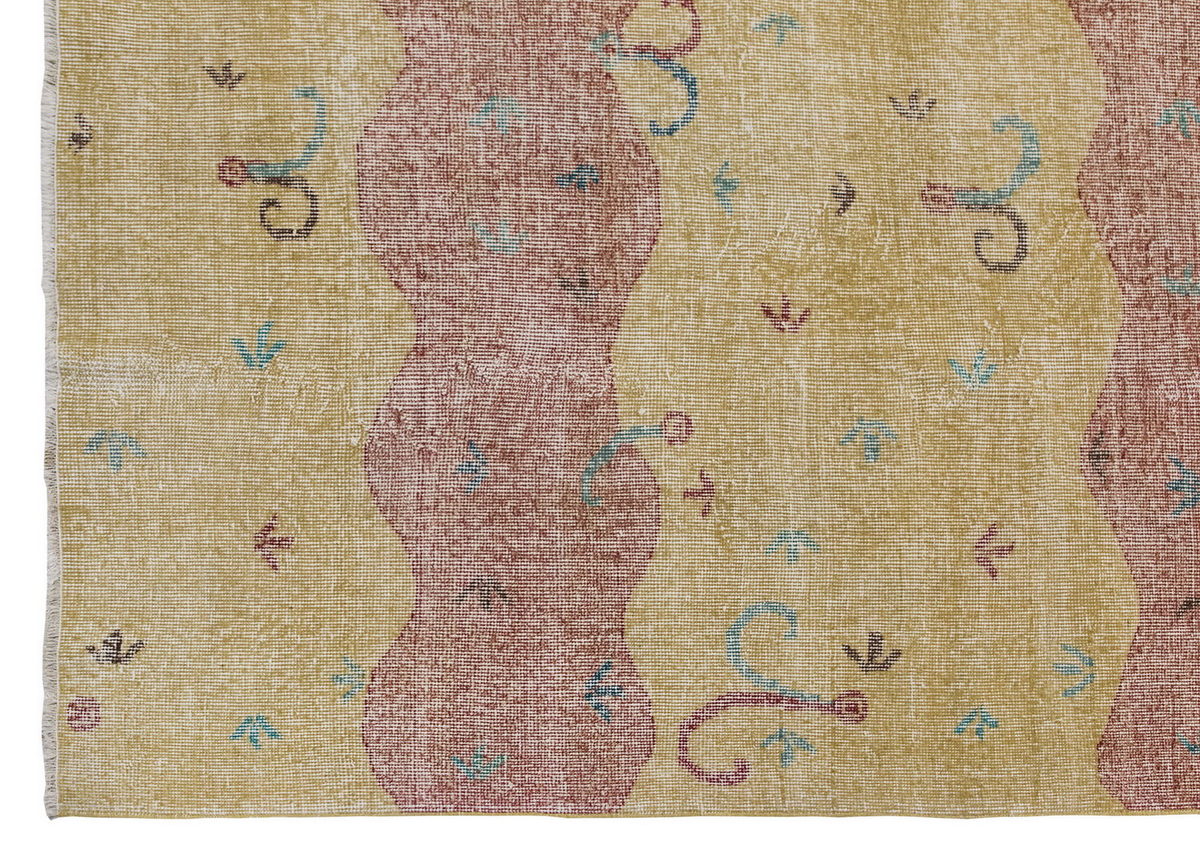 Vintage Large Rug, Oushak Area Rug, 7'2" x 10'3" feet 219 x 312 cm