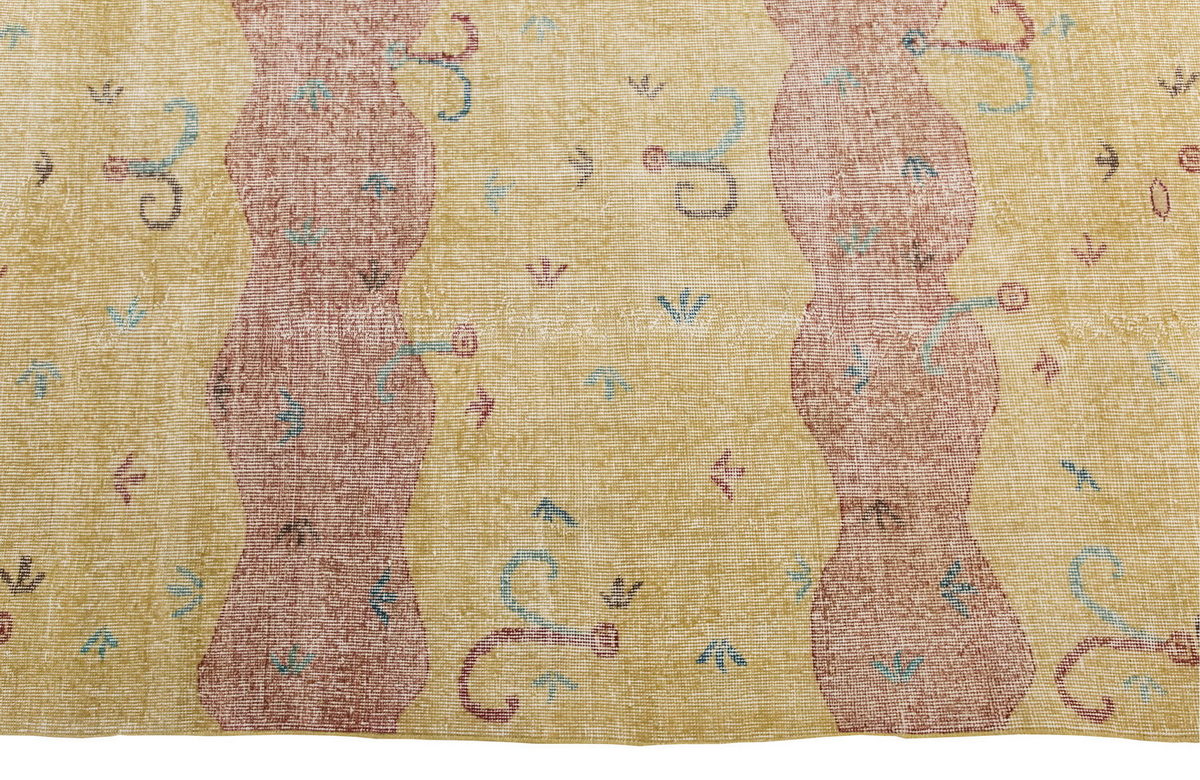 Vintage Large Rug, Oushak Area Rug, 7'2" x 10'3" feet 219 x 312 cm