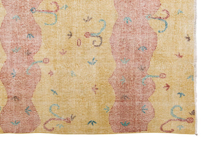 Vintage Large Rug, Oushak Area Rug, 7'2" x 10'3" feet 219 x 312 cm