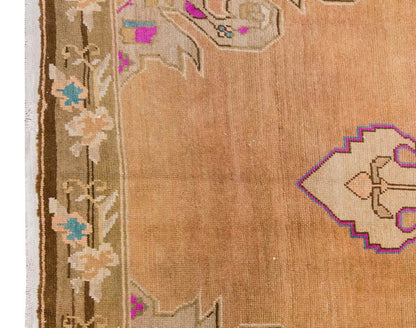 Vintage Large Rug, Oushak Area Rug, 7'4" x 11'6" feet 223 x 351 cm