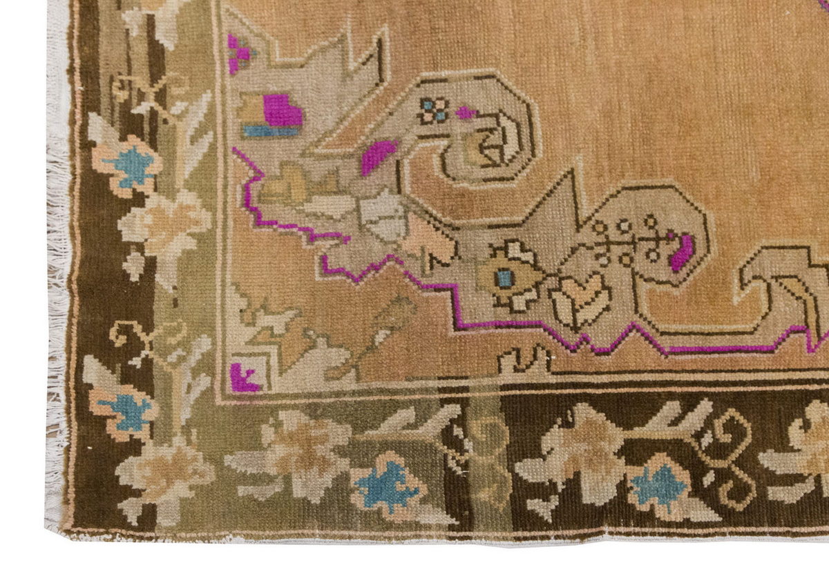 Vintage Large Rug, Oushak Area Rug, 7'4" x 11'6" feet 223 x 351 cm