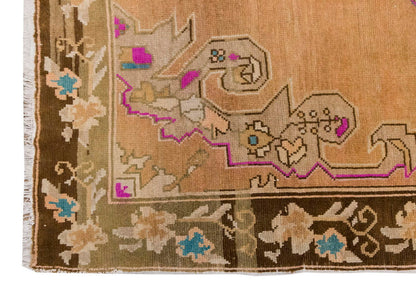 Vintage Large Rug, Oushak Area Rug, 7'4" x 11'6" feet 223 x 351 cm
