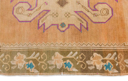 Vintage Large Rug, Oushak Area Rug, 7'4" x 11'6" feet 223 x 351 cm
