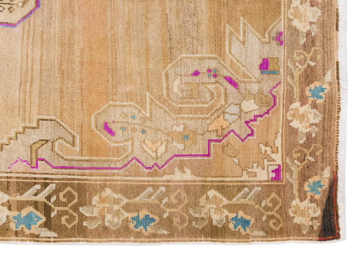 Vintage Large Rug, Oushak Area Rug, 7'4" x 11'6" feet 223 x 351 cm
