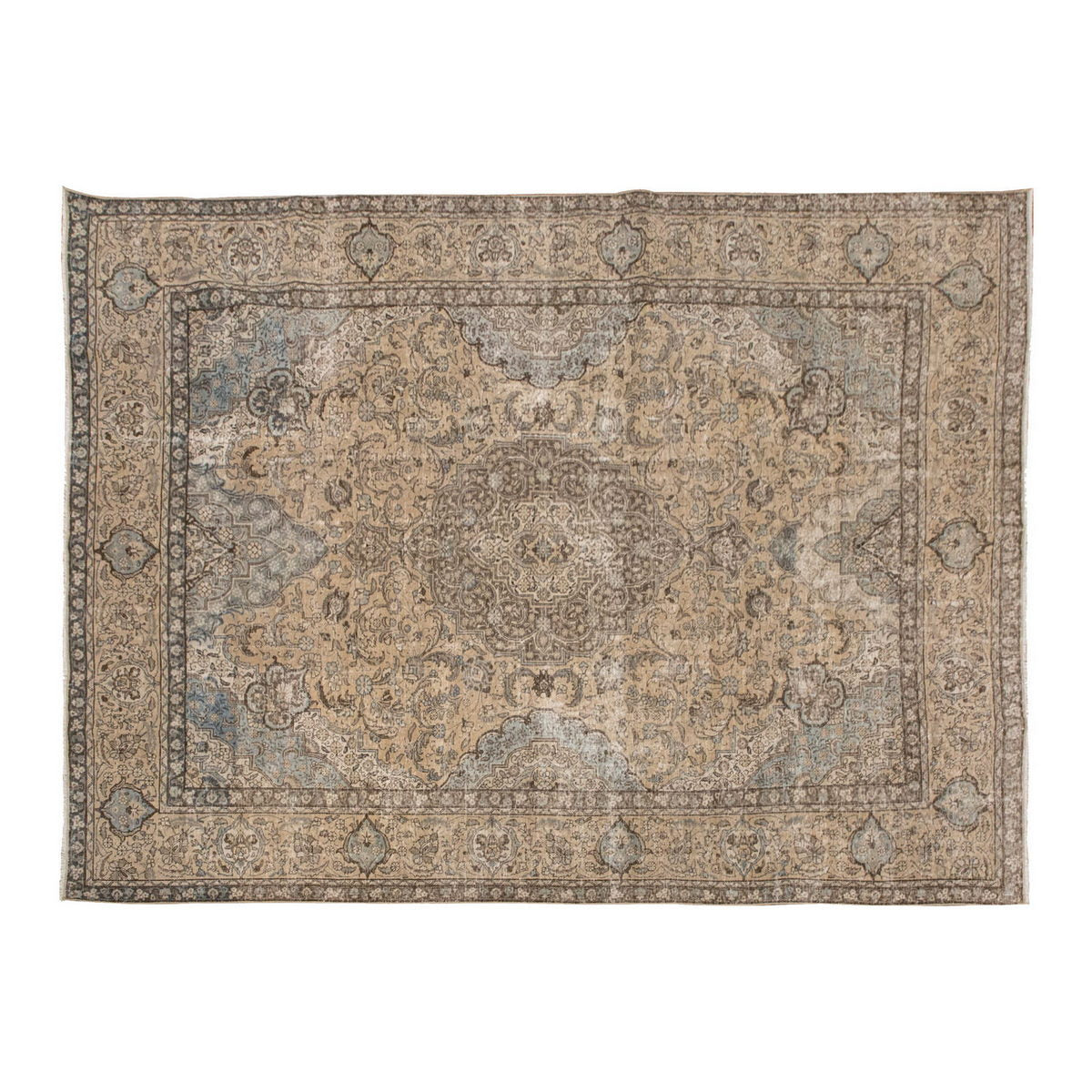 Vintage Large Rug, Oushak Area Rug, 9'4" x 12'11" feet 285 x 394 cm