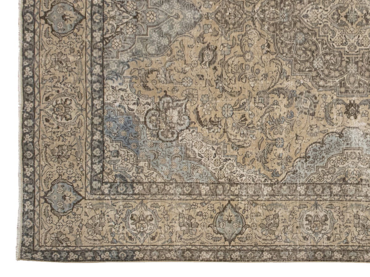 Vintage Large Rug, Oushak Area Rug, 9'4" x 12'11" feet 285 x 394 cm