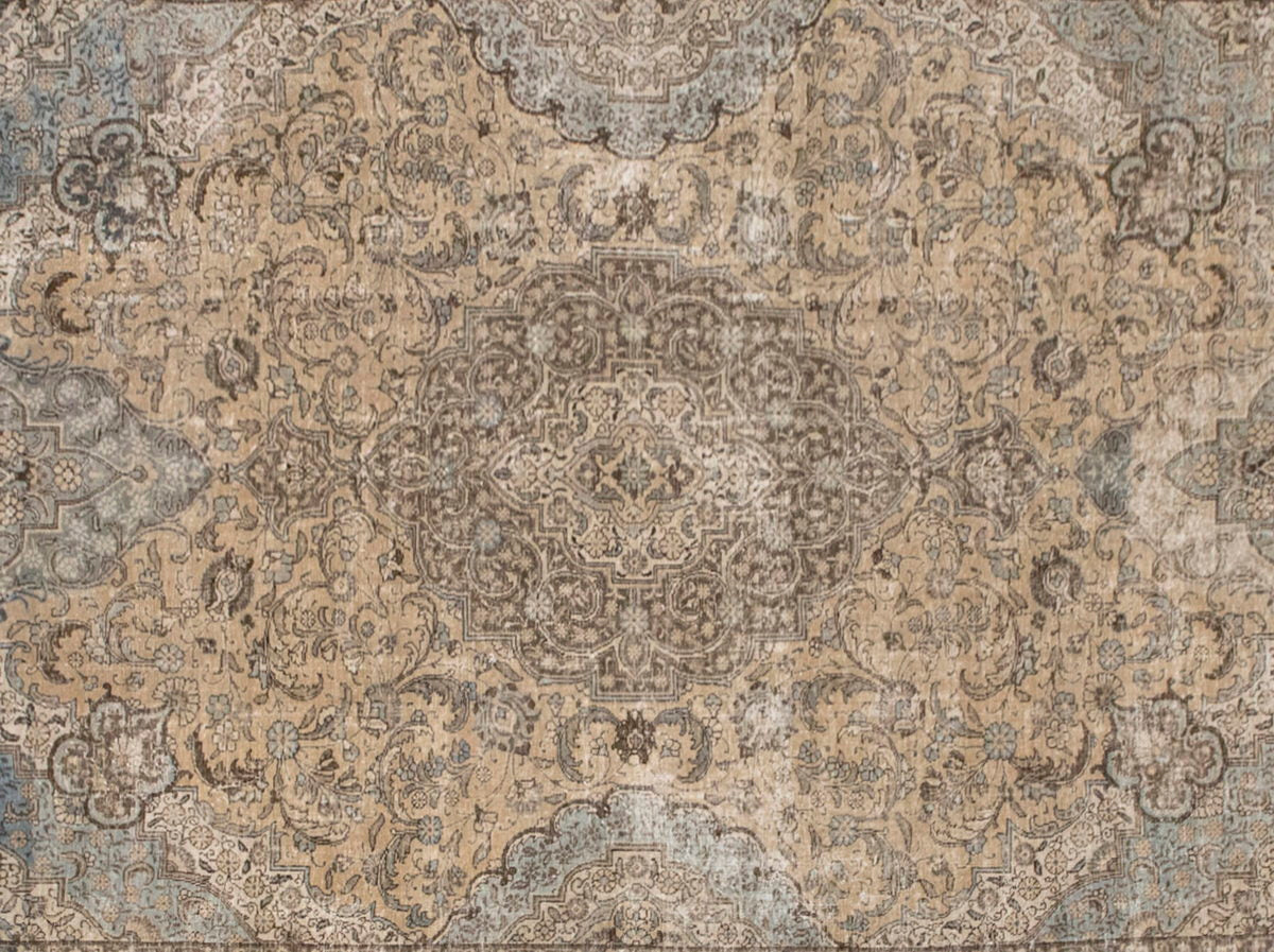 Vintage Large Rug, Oushak Area Rug, 9'4" x 12'11" feet 285 x 394 cm