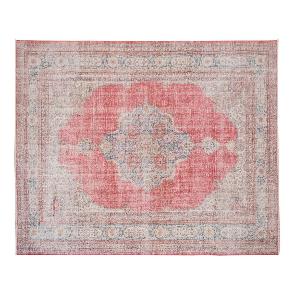 Vintage Large Rug, Oushak Area Rug 10'9" x 13'3" feet 328 x 405 cm