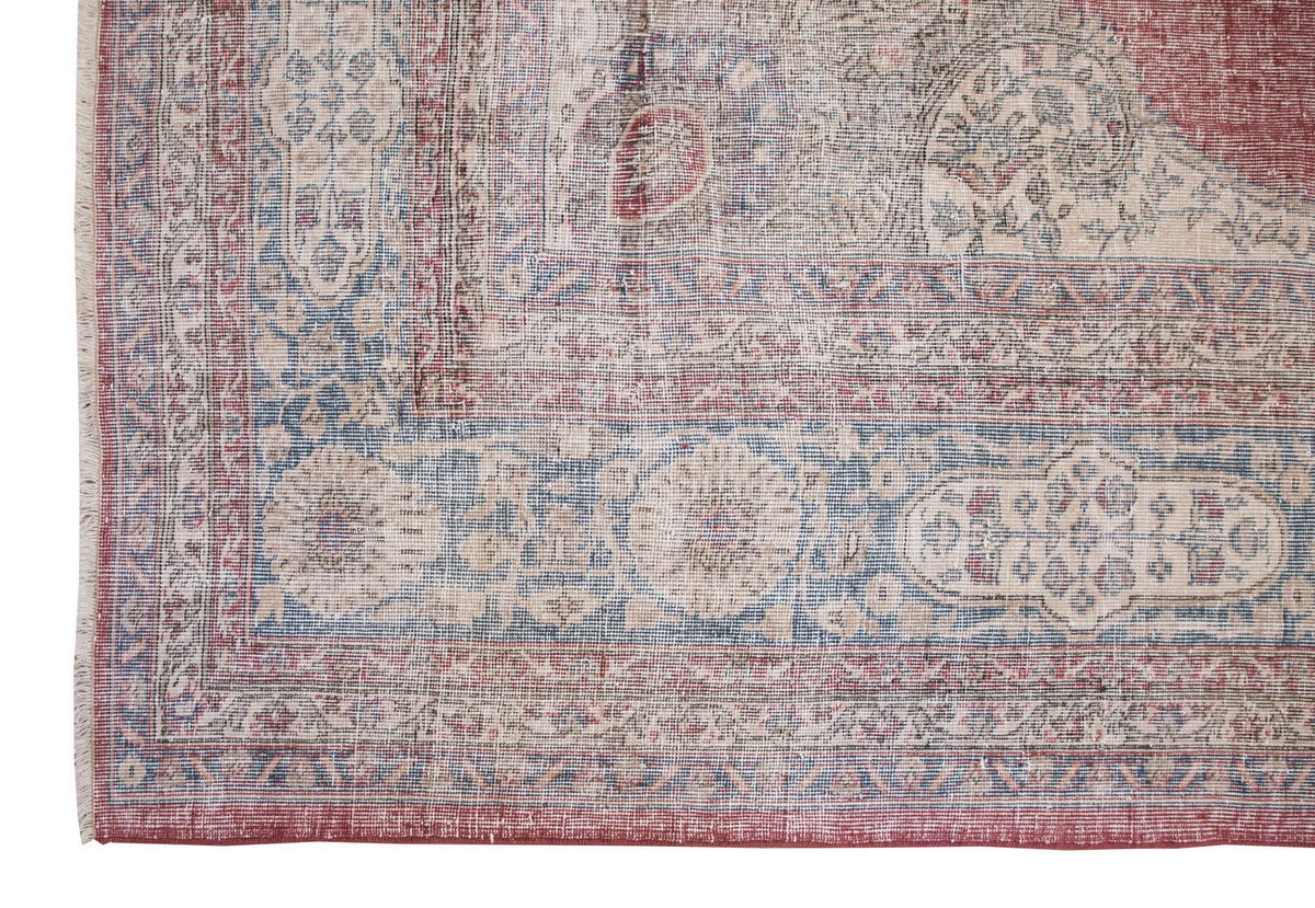 Vintage Large Rug, Oushak Area Rug 10'9" x 13'3" feet 328 x 405 cm