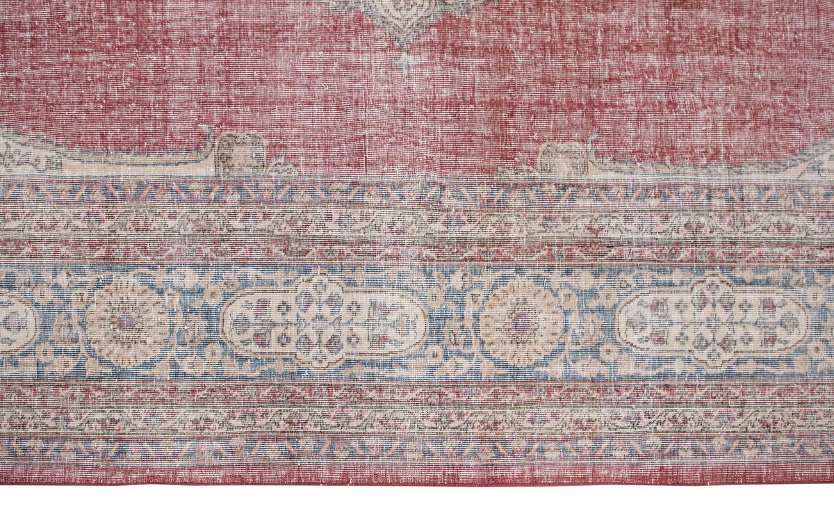 Vintage Large Rug, Oushak Area Rug 10'9" x 13'3" feet 328 x 405 cm